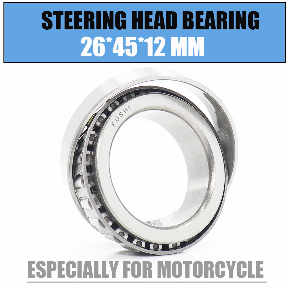 26*45*12 mm 1PC Steering Head Bearing 264512 Tapered Roller Motorcycle Bearings