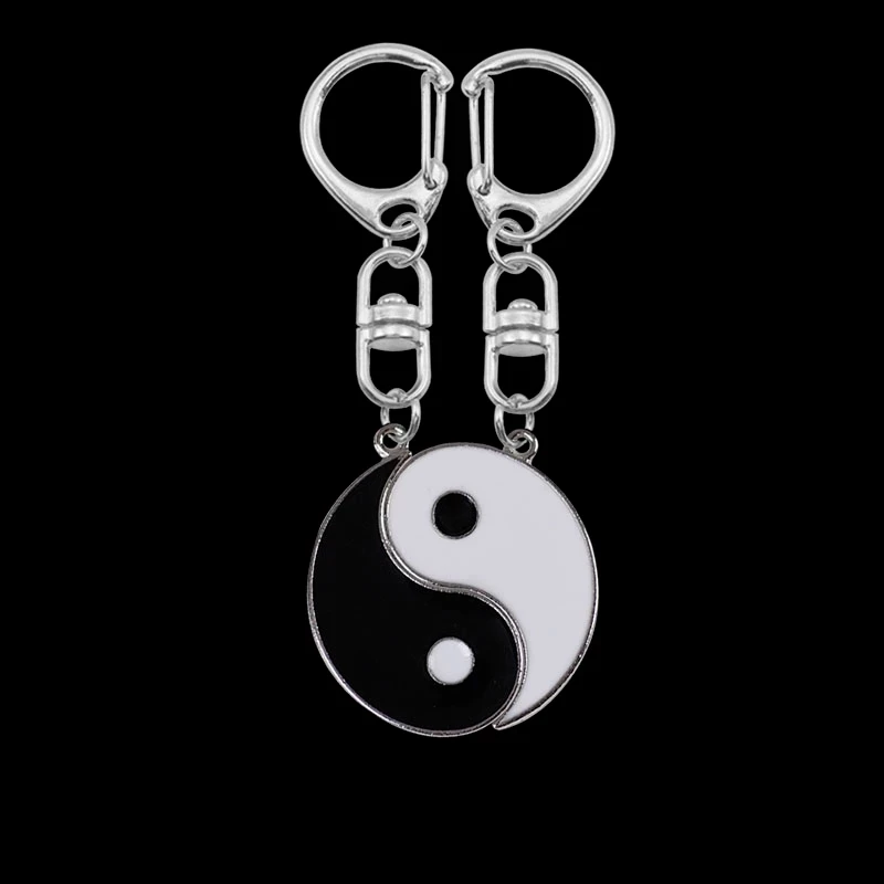 Splicing Key Chains Friends Eight Trigrams Lanyard Tai Chi Men Gift Yin Yang Gadgets Chinese Style Personalized Keychain Fashion