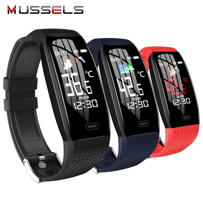 

Fitness bracelet Wristband Body Temperature Monitor Waterproof Fitness Tracker Call Reminder Sport Mode Smartwatch Men Women
