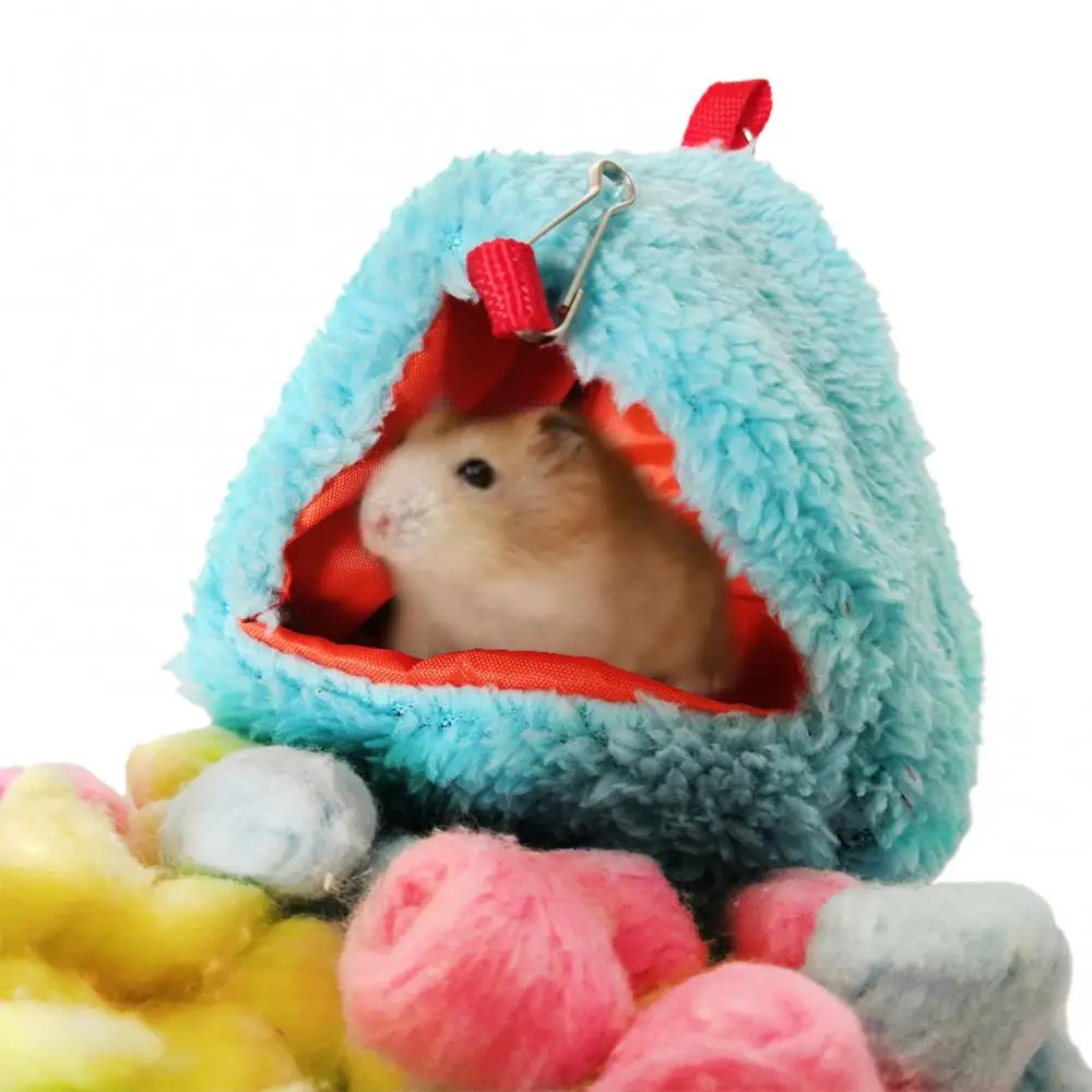 Boat Bucket Shaped Hamster House Hanging Sleeping Bag Soft Cotton Nest Suspended Cushion Pet Supplies