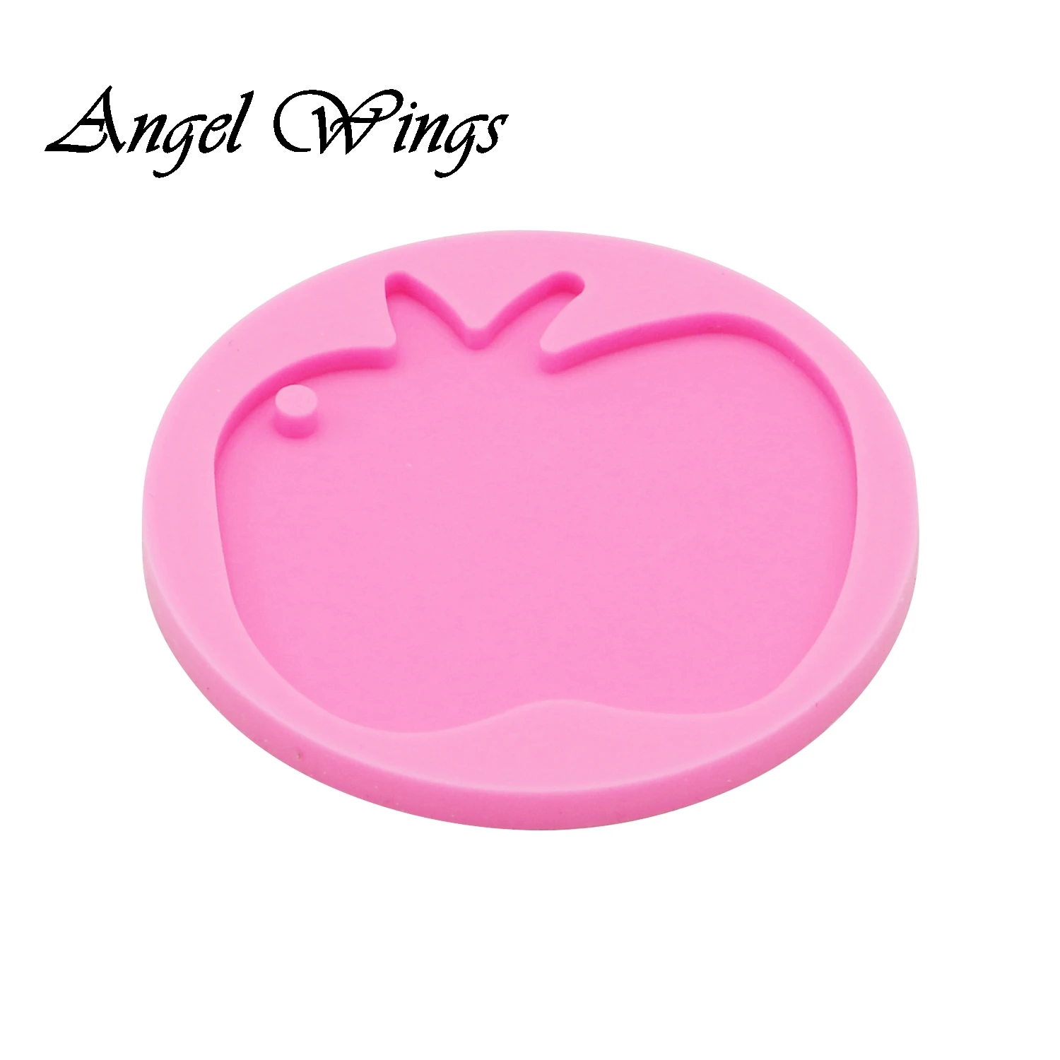 Apple Shape Silicone Mold Keychain Mold for Shiny Epoxy Resin Mould Handmade DIY Jewelry Making DY0082