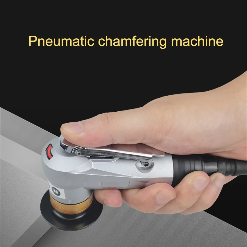 

UOU-300 Handheld Pneumatic Chamfering Machine Metal Trimming Machine Beveling Trimming Machine With 4 Blades 30000RPM 0.1~1.5mm