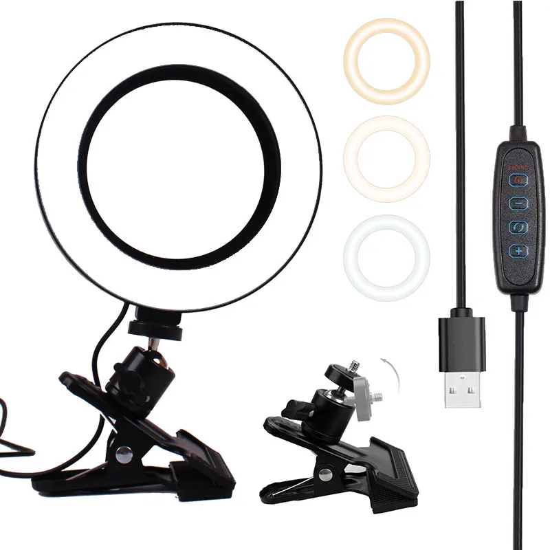 26 Cm Led Light Ring with Tripod for Mobile Support Studio Clamp Selfie Ring Light Rim for Photography Ringh Rong Lite Lighting