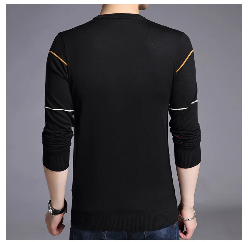 MRMT 2024 Brand New Spring and Autumn Men's Sweater Fashion Casual Round Neck Sweater for Male Tops Knitwear