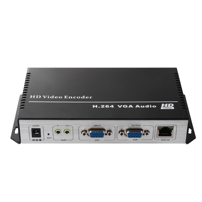 Ultra HD audio and video encoder VGA network platform live streaming push audio input support SD card and USB interfaceHD encode