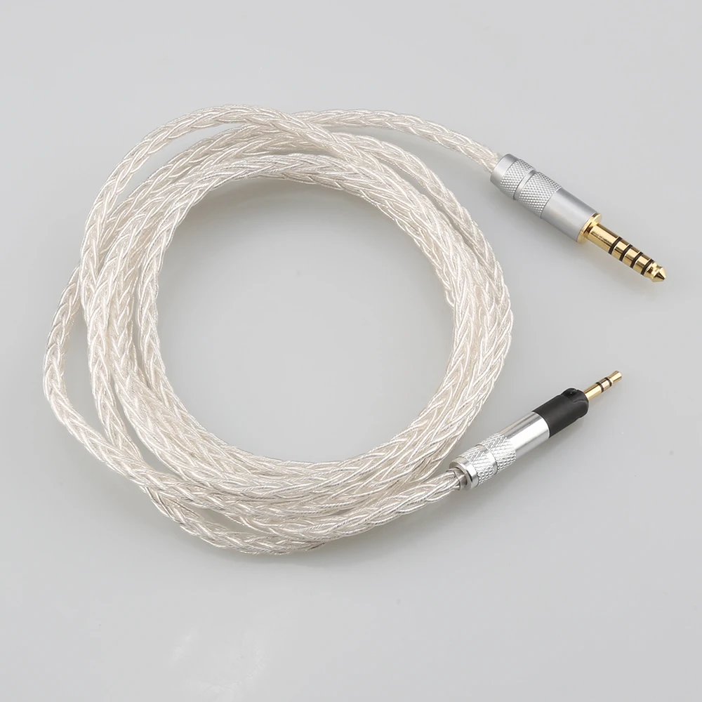 HiFi Audiocrast 8 Core Silver Plated OCC Earphone Cable For Sennheiser HD598 HD559 hd569 hd579 hd599 hd558 hd518