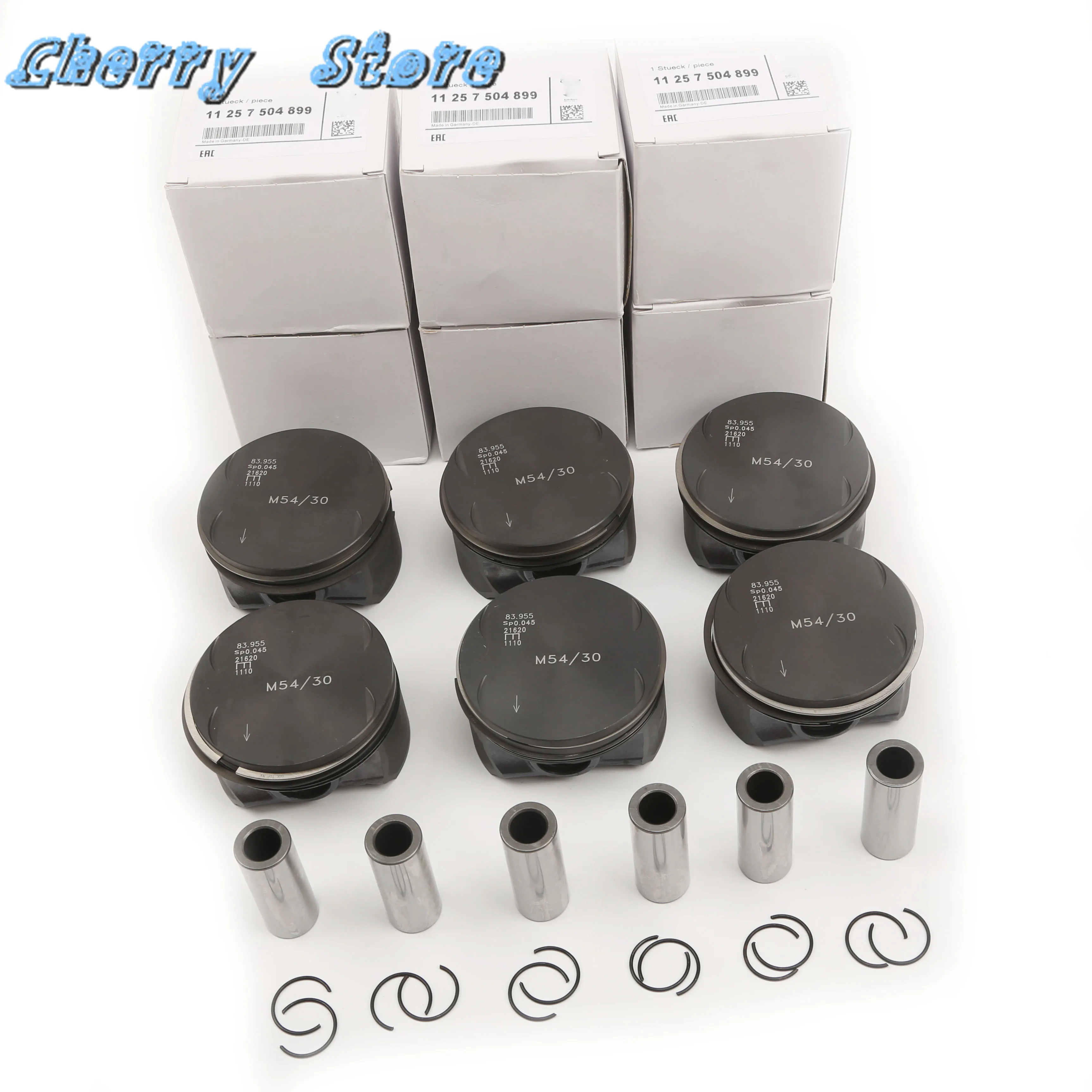 

STD 84MM 22MM Pistons & Rings Set For BMW Z3 3.0i Coupe Roadster E46 330Ci Coupe 330i Sedan E39 E60 530i Sedan X3 X5 3.0i SAV