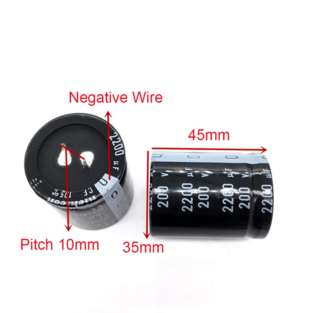 2 قطعة-14 قطعة 200V/2200 فائق التوهج 35X45mm 105 ° GN القرن Nichicon المكثفات الملعب 10 مللي متر 2200 فائق التوهج 200V ل مكبر للصوت مجلس
