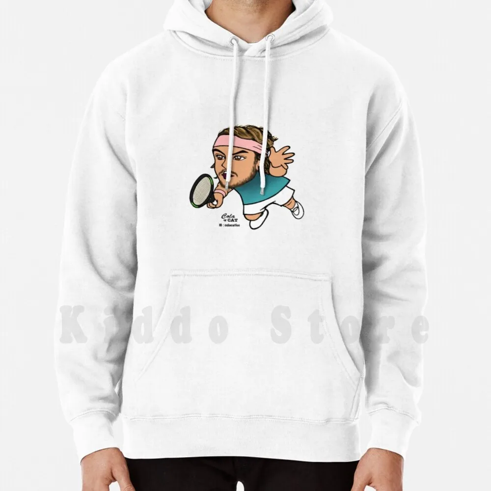 Tsitsipas Hoodie Long Sleeve Tennis Tennis Pro Atp Greece Next Gen Tsitsipas Volley