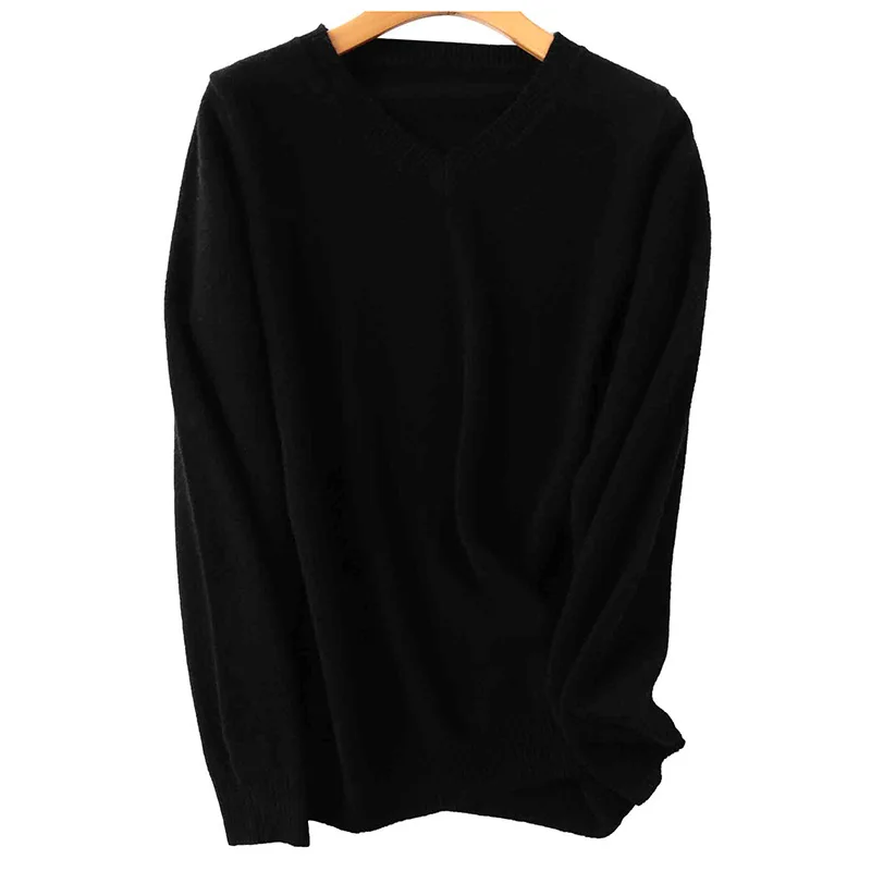 New woolen Sweater Women Cashmere 100% Merino Wool Knitted Sweater V-Neck Jumper Tops 2023 Fall Winter Warm Soft Femme Pullovers