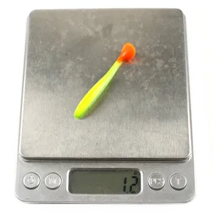 Soft silicone baits with t tail, wobblers, double color, artificial bait, down, pike, 50mm, 70mm, set of 5 parts 6 Main Sales Bass Bass 5 Cords - №1