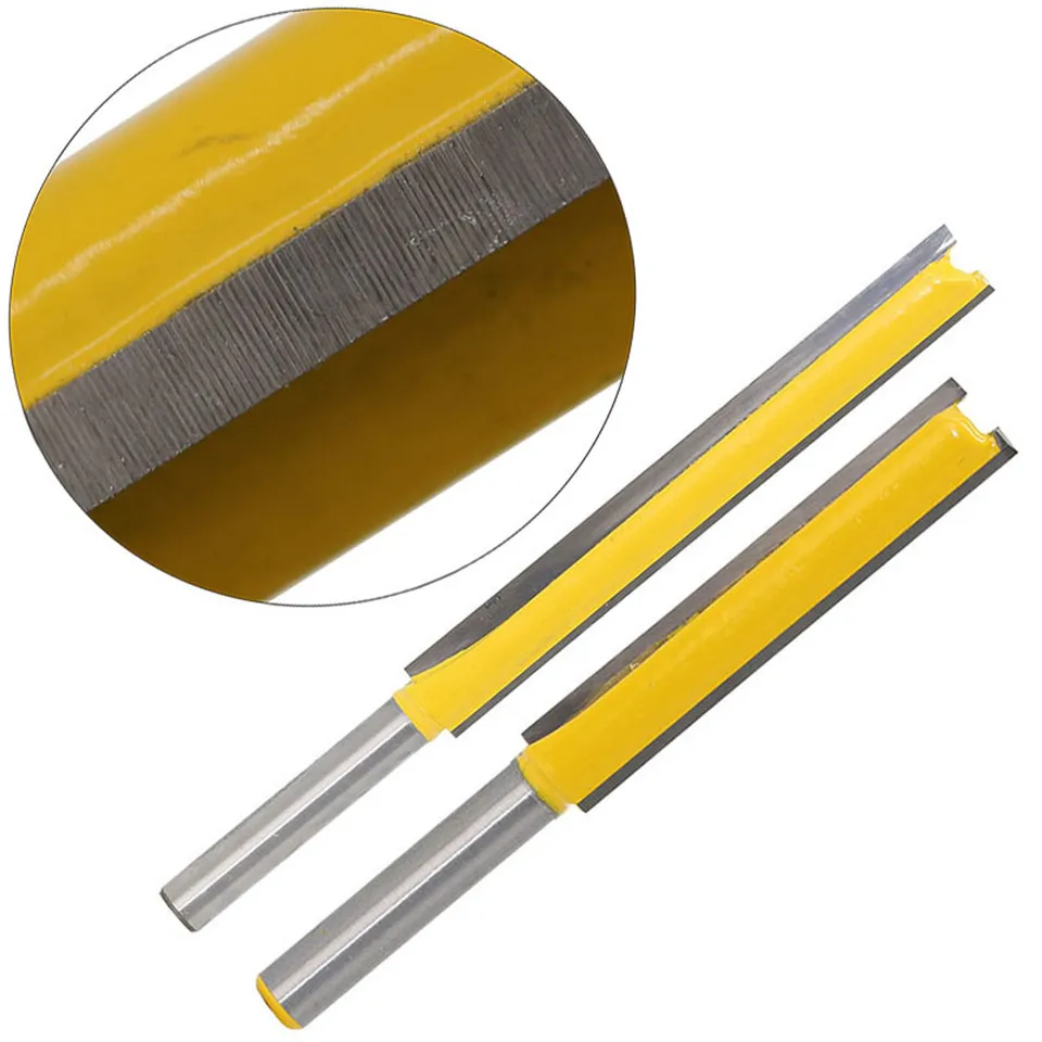 Imagem -05 - Cortador de Madeira de Dois Gumes Reto Longo Bit Roteador para Madeira Entalhes Fresamento Ferramentas de Carpintaria Cnc mm 50 mm 76 mm
