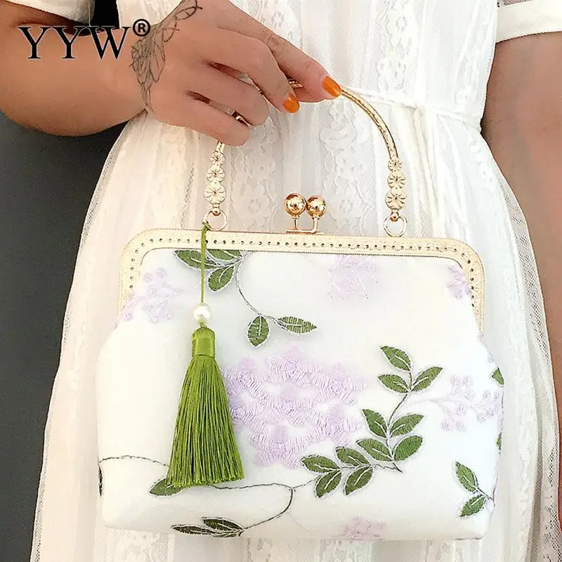 Lace Mesh Cheongsam Bag Retro Elegant Chinese Antique Portable Summer All-Match Small Handbag Or Crossbody Bag For Woman