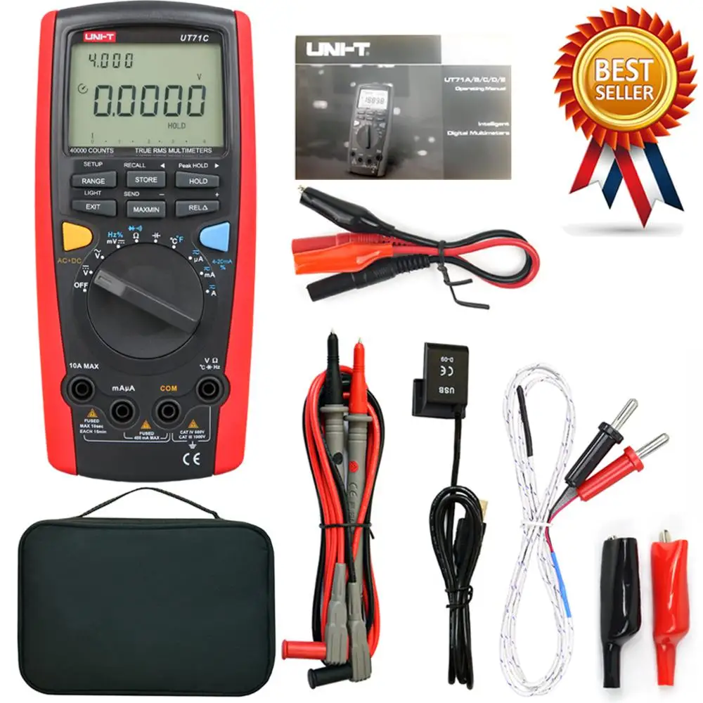 UNI-T UT71C High-precision Intelligent Digital Multimeter Full-range Overload Protection Automatic Range