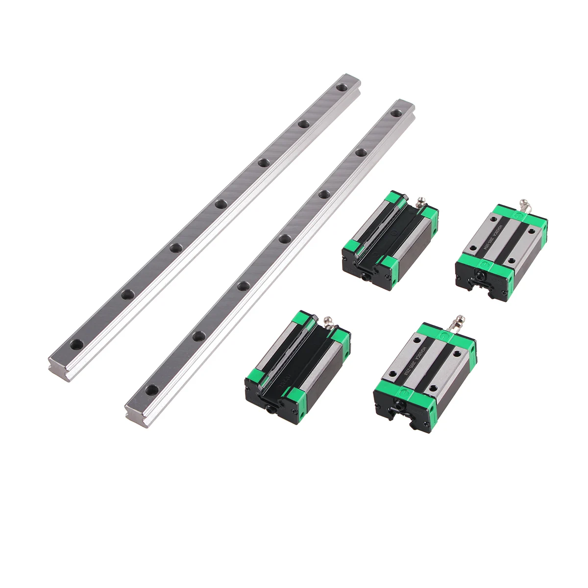 HGR20 HGR15 CNC Square Guide Linear Rail 2PCS ANY LENGTH + 4PCS HGH15CA / HGH20CA Slide Block Carriage for CNC Router Engraving