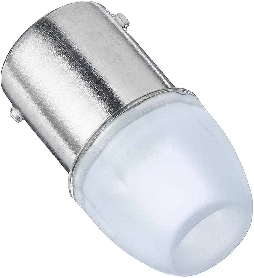 10PCS 1156 BA15S LED Reversing Light Brake Turn Signal Lamp Waterproof Replacement Bulb White Constantly Bright Mode