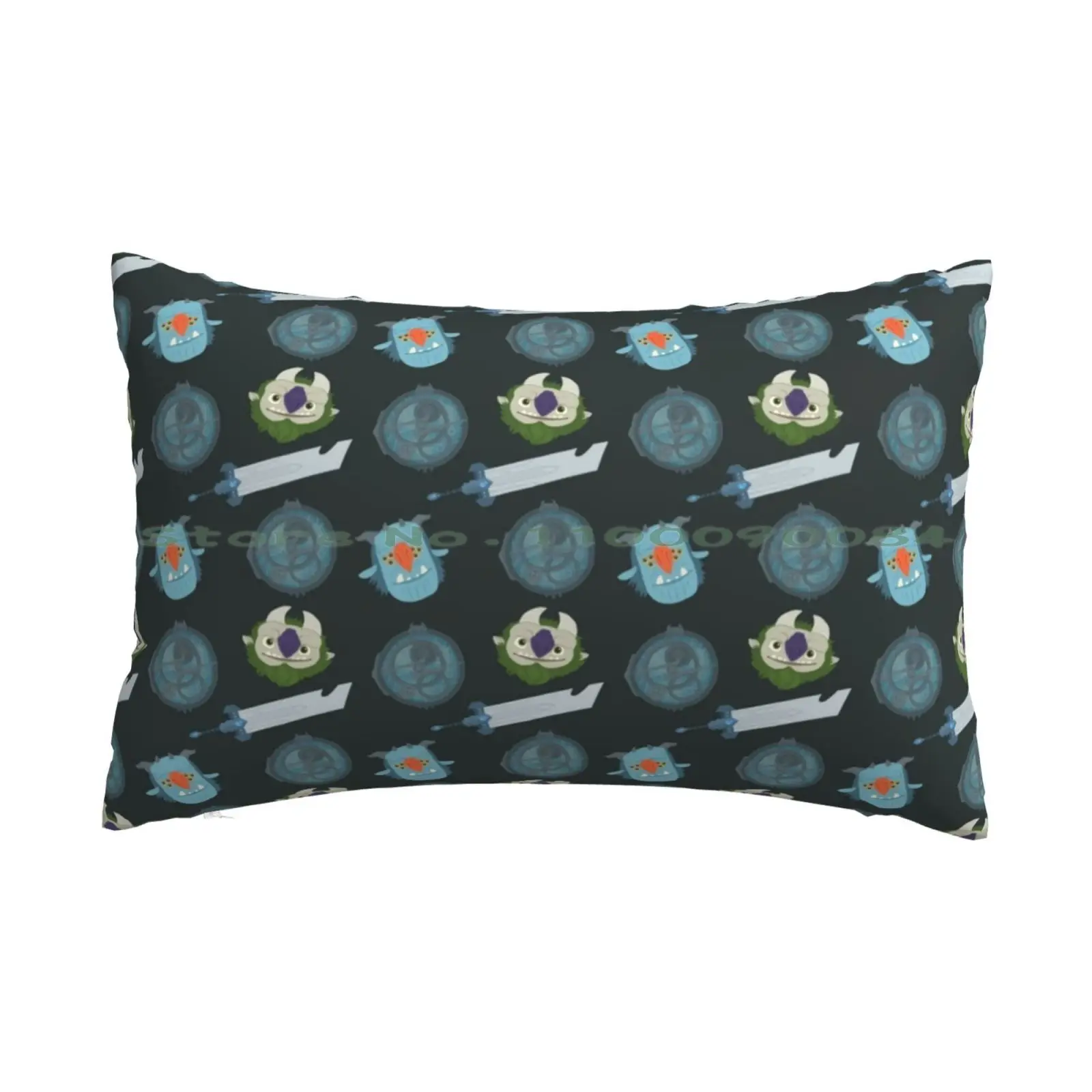 Trollhunters Repeating Pattern Pillow Case 20x30 50*75 Sofa Bedroom Shiba Inu Coin Shib Army Shibarmy Shiba Inu Token Shiba Inu