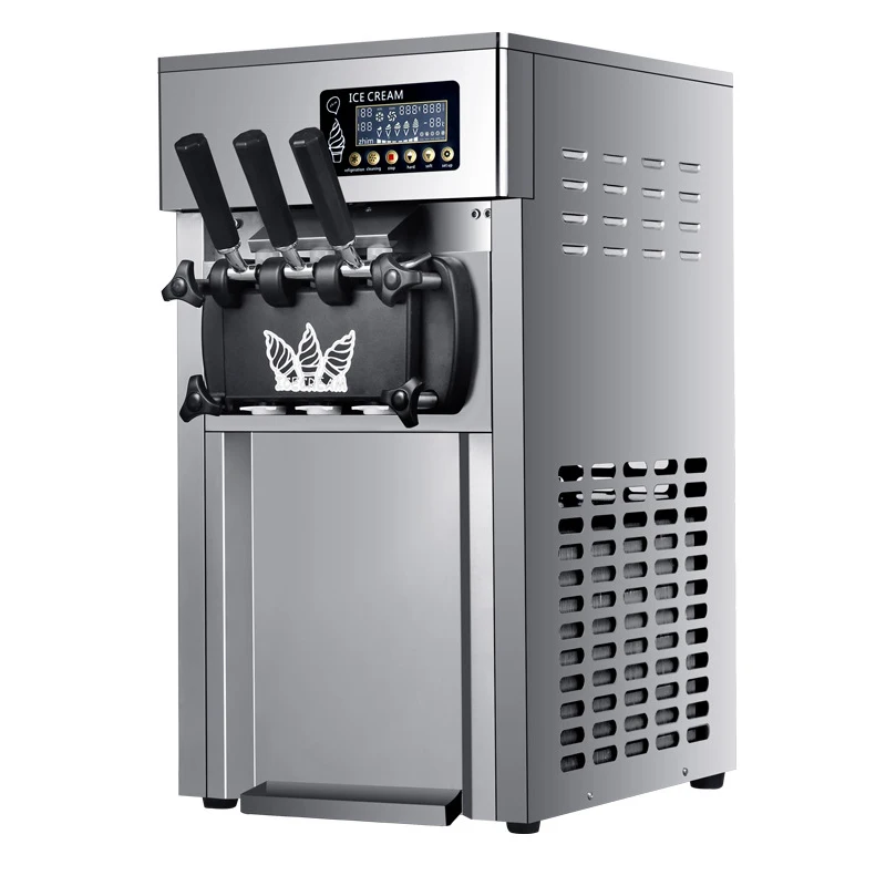 ZM-A168 Máy Dán 16-18L/H Thương Mại Để Bàn Nhỏ 3 Màu Mềm Máy Dán 1200W Băng kem Máy