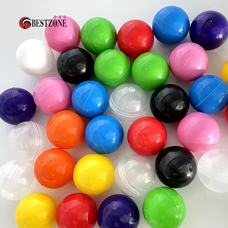 50Pcs 32MM Plastic PP Empty Vending Toy Capsule Colorful Surprise Ball Kids Container Eggshell Decoration For Vending Machine