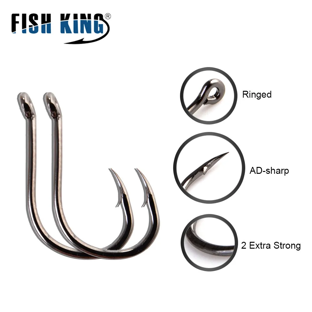 Anzuelos Carbono FISH KING ISEAMA WHIT EYE para Carpa y Bagre - imagen 5