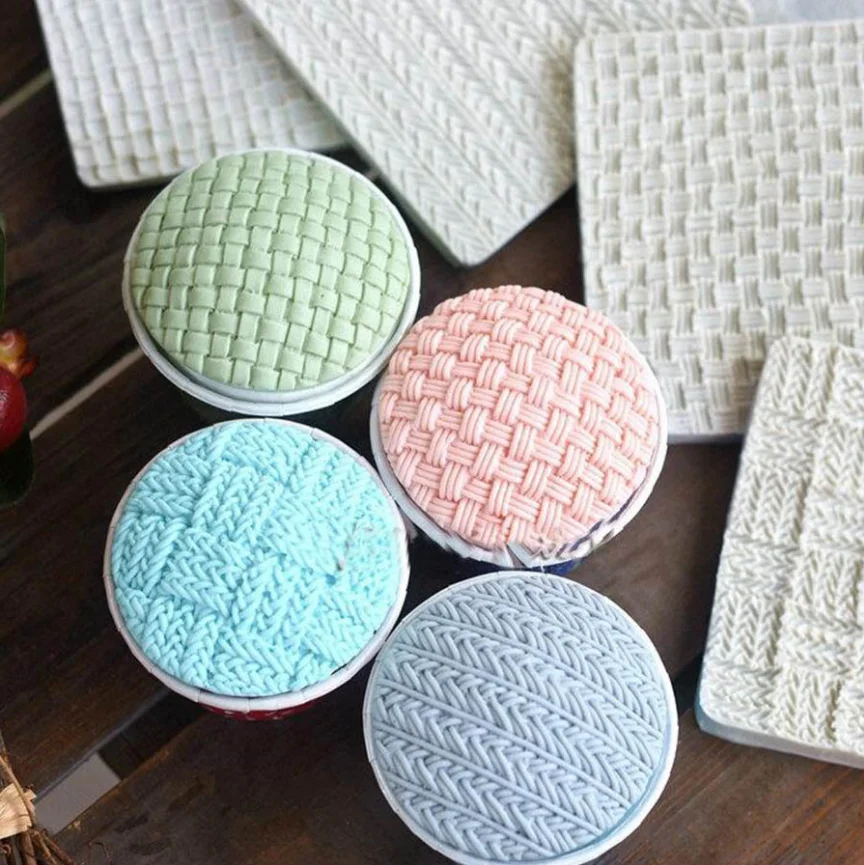 3D Sweater Knitted Shape Silicone Mold DIY Texture Decor Fondant Chocolate Cupcake Topper Baking Tool Clay Art Resin Craft Mould