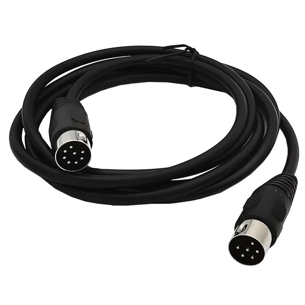 MIDI 8 Pin Din Male TO 6 Pin Male Audio Data Signal Cable 1.8meter