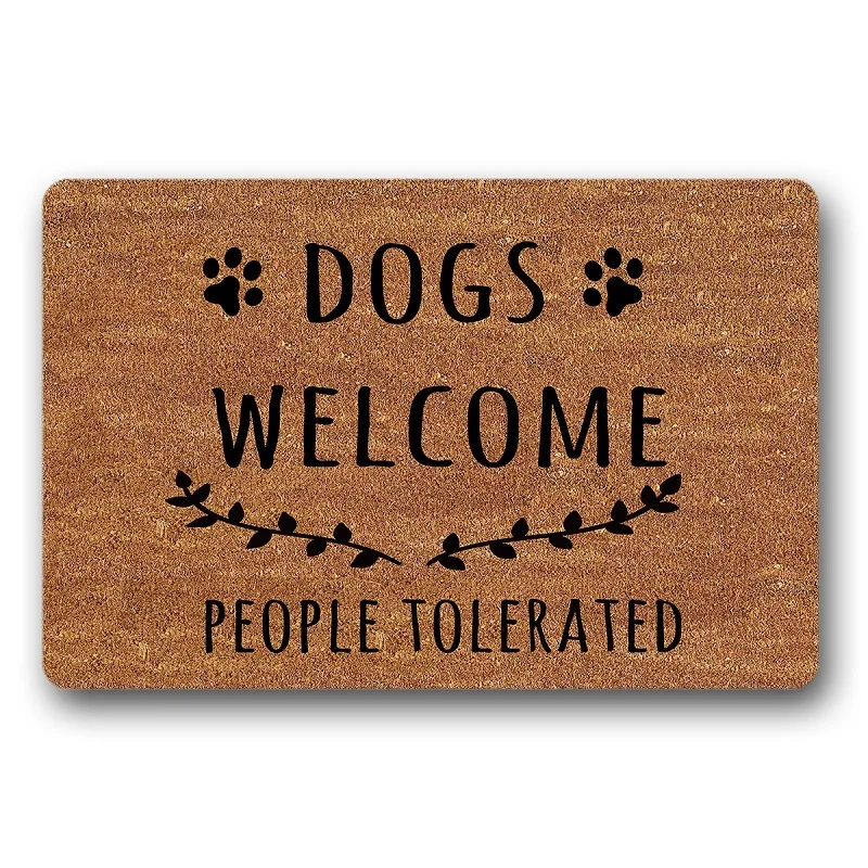 

Funny Doormat Hope You Like Big Ass Dogs Great Dane Entrance Floor Rubber Non Slip Door Mat