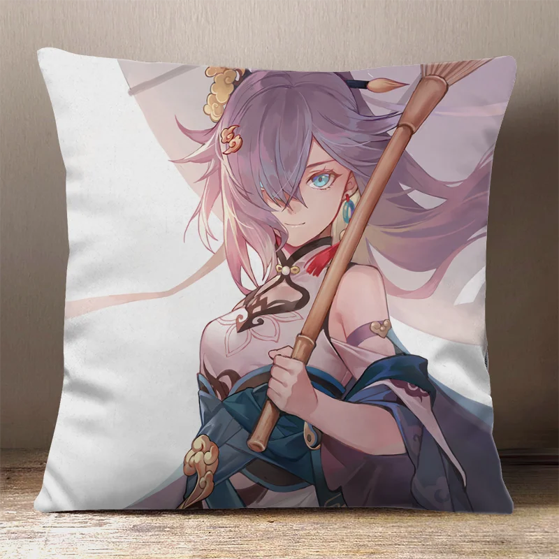 Game Honkai Impact 3 Seele Vollerei Fu Hua Durandal Square Throw Pillow Siesta Dakimakura Dakimakura Safa Back Cushion Gifts