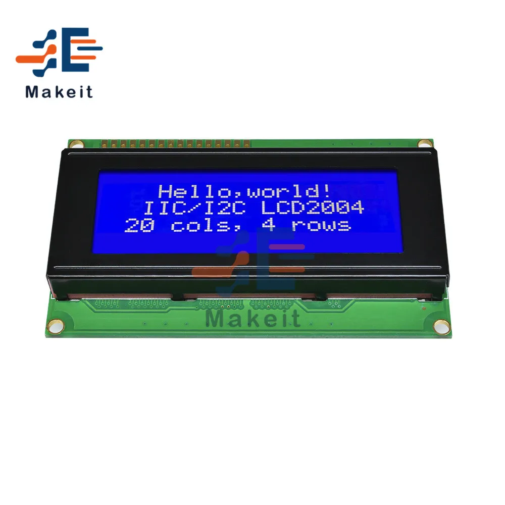 LCD Board 2004 20*4 20X4 Blue Yellow LCD Screen Display Module 3.3V 5V High Precision Display Black White Character for Arduino