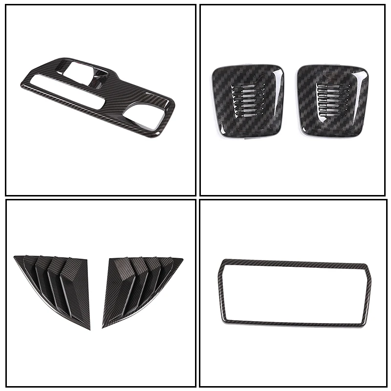 For Toyota GR Supra A90 2019-2022 Car styling Central Control Gear Panel Car Roof Microphone Frame Trim Stickers Car Accessories