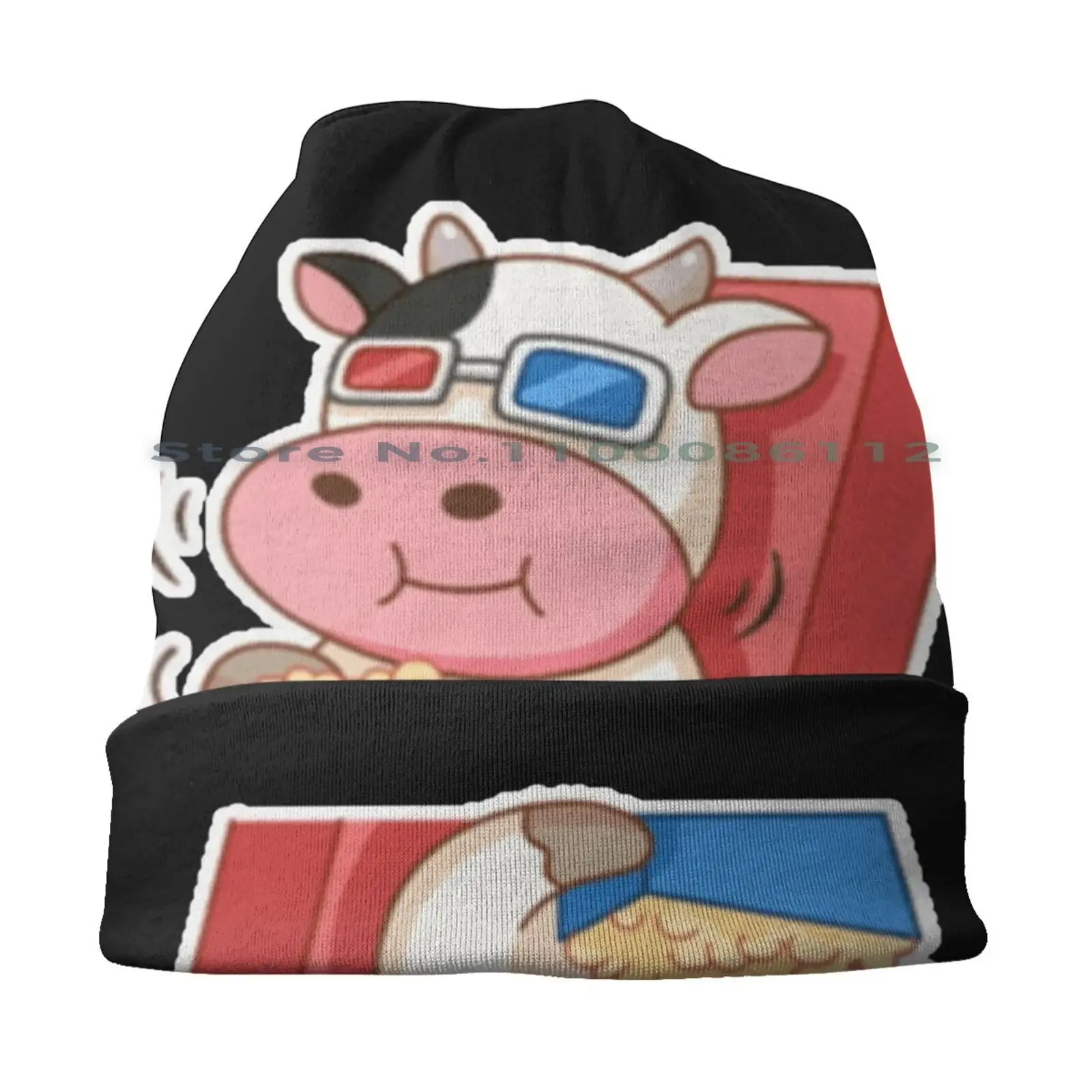 Vacas Kawaii-Popcorn & Movie Time Bucket Hat Sun Cap Kawaii Cow Cartoon Farm Animals Baby Cow Popcorn Cows Cute Little Animals