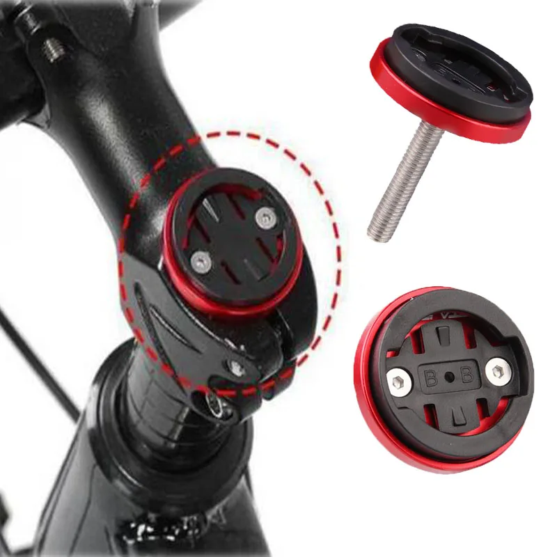 MTB Bike Code Table Base Computer Holder Stem Top Cap Cycling Stopwatch GPS Speedometer Mount Bracket For Garming Bryton Cateye