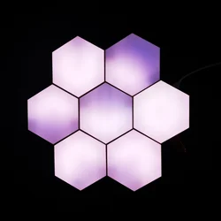 RGBIC Bluetooth LED Hexagon Light Indoor Wall Light APP Remote Control Night Light Computer Game Room Bedroom Bedside Decoration