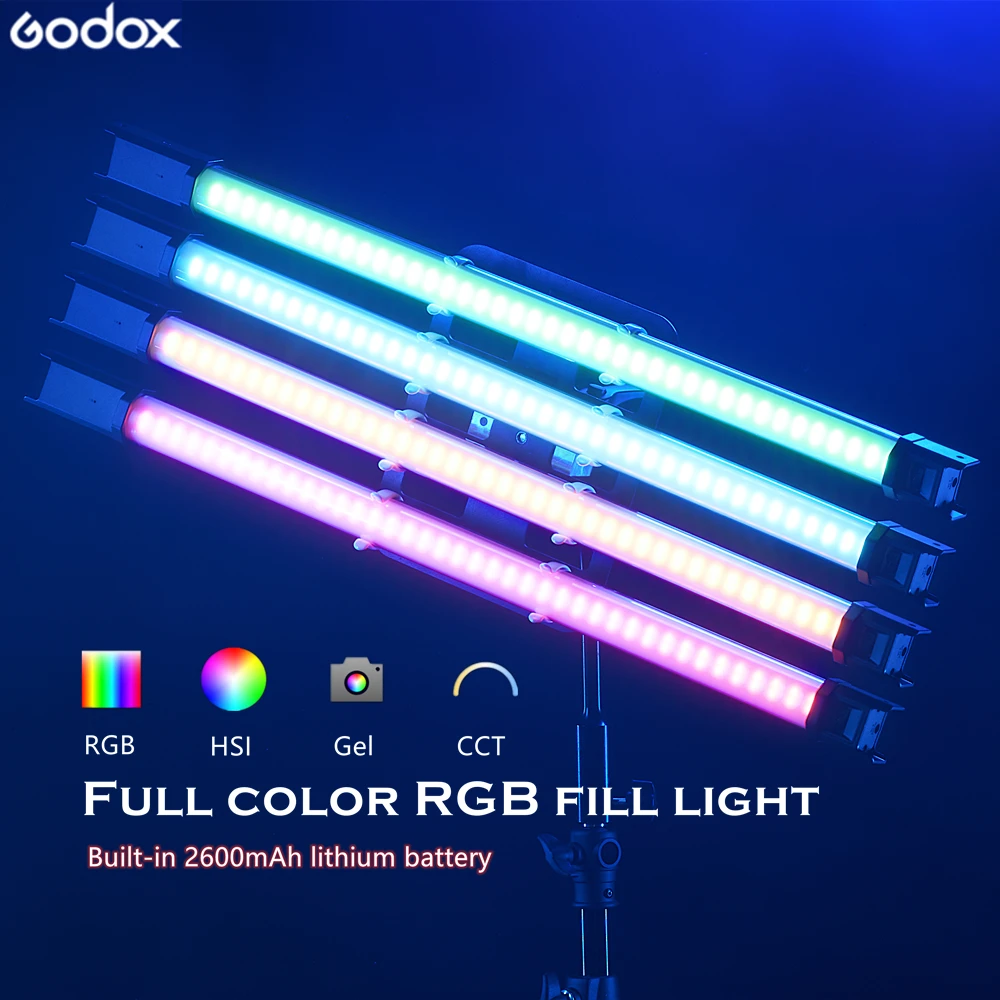 Godox TL60 Pavotube LED Video Tube Light RGB Photography Lighting Handheld Stick Ice Fill Lamp For Movie Makeup Vlog TikTok Live