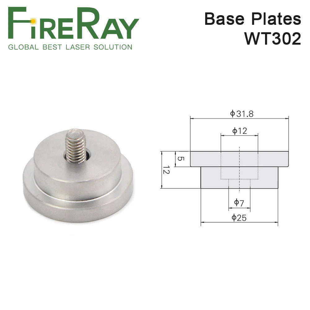 FireRay placas Base y abrazaderas poste soportes longitud 25mm