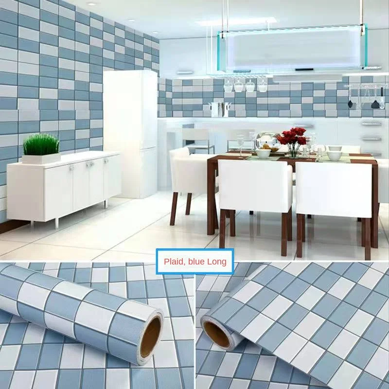 Self-adhesive Mosaic Wallpaper Kitchen Backsplash Sticker for Walls In Rolls Livingroom Bathroom vinyl Peel and Stick Home Decor