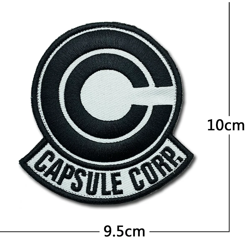 CAPSULE CORP Patches high quality Embroidered Military Tactics Badge Hook Loop Armband 3D Stick on Jacket Backpack