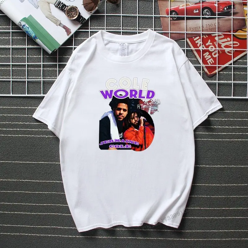 New Summer Streetwear Camisetas Vintage J Cole Dreamville Hip Hop Rap Top T Shirt Funny T-Shirt Top Quality Cotton Tshirts Men