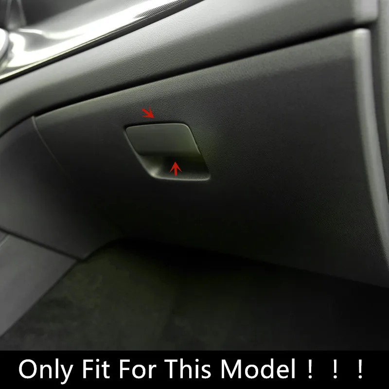 Stainless Steel Car Co-pilot Glove Box Switch Panel Decoration Sticker Trim For Mercedes Benz CLA C117 GLA X156 A Class Decals