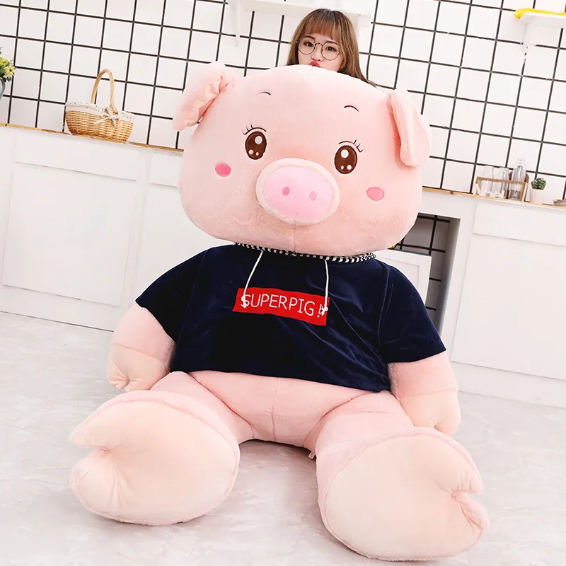 Creative Pig Plush Toy In Sweater 80cm/100cm Large Pillow Ragdoll Girl Birthday Gift Soft Plush Padding Plush Toy