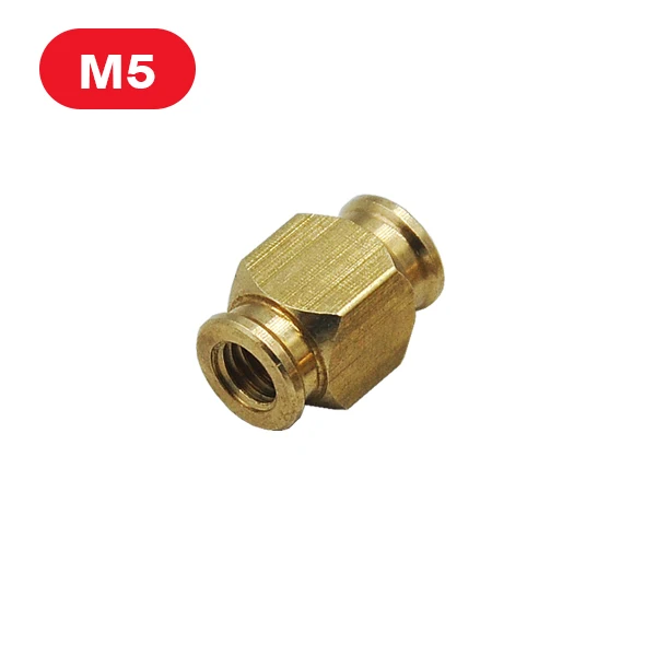 3CH Mini Hydraulic Copper Connector T/Y Type Multi Oil Way Fitting For RC Excavator DIY Engineering Vehicle Model Toy Accessorie