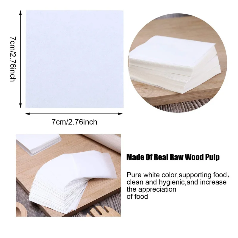 5000Pcs/Lot Bamboo Steamer Paper Square Parchment Paper Sheets for Baking Paper Non-Stick Steamer Mat for Cooking/Baking/Steamer