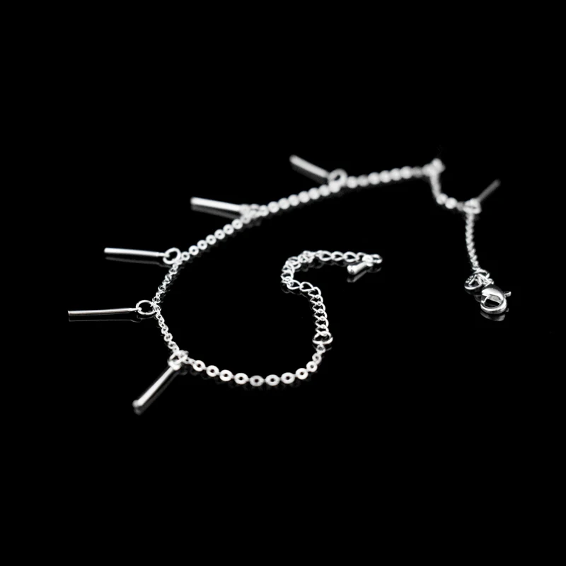 Hot Fashion Simple Arch Bridge Pendants Anklets Bracelet 925 Sterling Silver Summer Anklet For Women Jewelry Beach Foot Chain