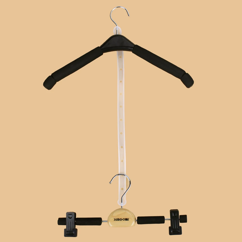 1PC Clear Hanger Connection Strip Set With Hanger Hole Pants Rack Holder Clothes Hang Strip Pants Clip Clothing Store Wholesale