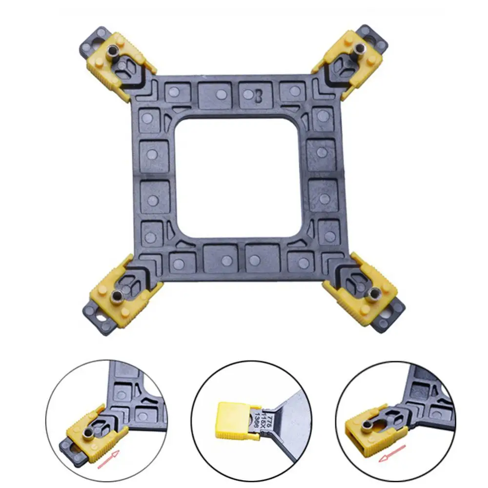 CPU Cooler Fan bracket heatsink Holder LGA 775 1150 1151 1155 1156 1366 2011 AM4 General Backplane Base For