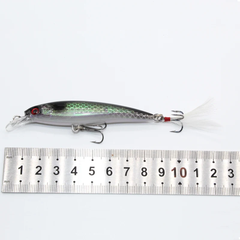 1PCS Minnow Fishing Lure 78mm 7g Sinking Hard Bait Wobbler Jig Bait Crankbait Carp Striped bass Pesca Fishing tackle SwimBait