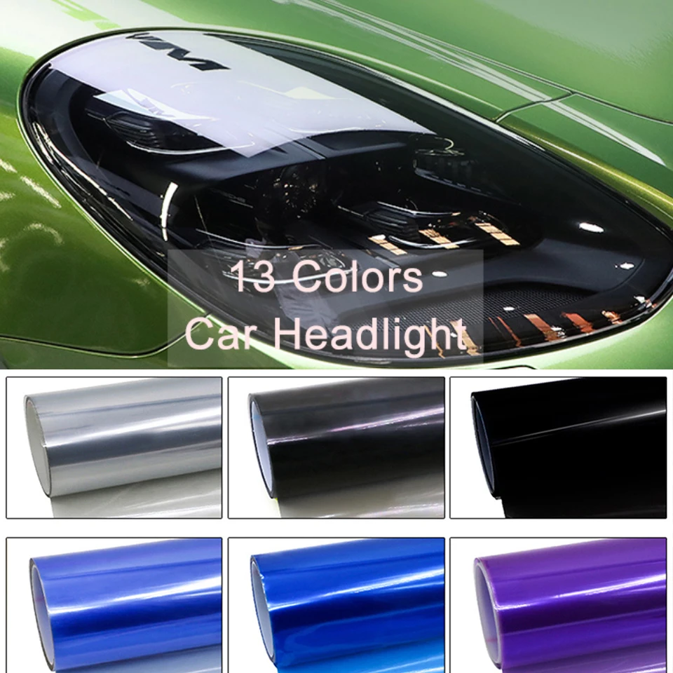 

40*150cm Car Light Headlight Taillight Tint Vinyl Film Sticker Waterproof Body Styling Sheet Fog Light Rear Lamp Matt Smoke