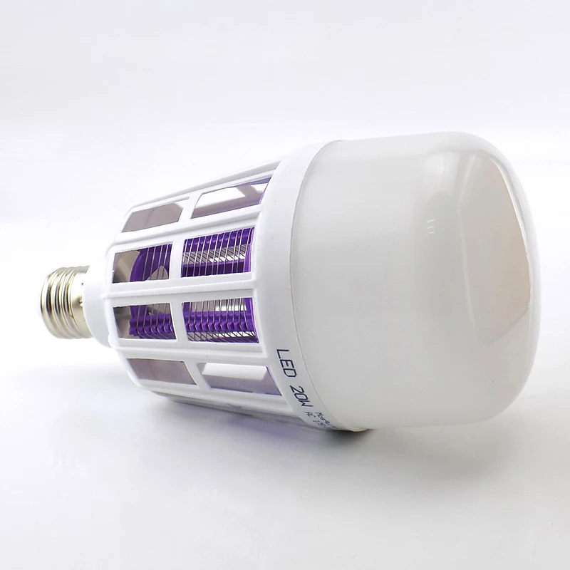AC 220V 110v 20W E27 LED Lamp Bulbs Mosquito Killer Light 2 In 1 Mosquito Trap Insect Killer Bug Zapper Night Light For Home