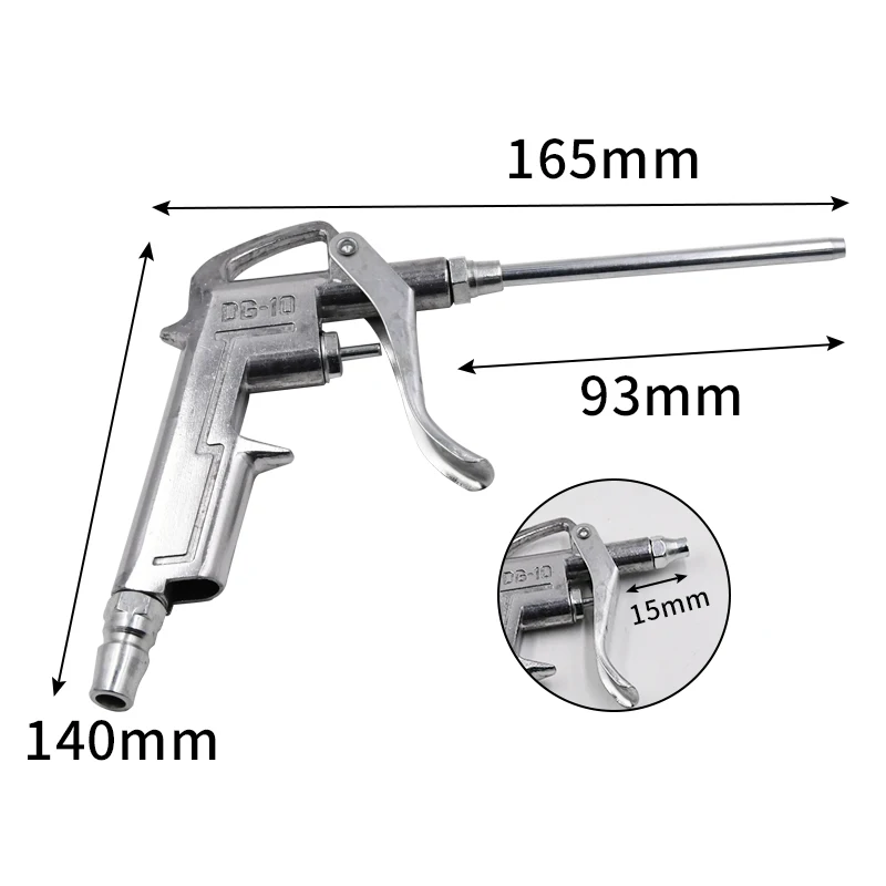 空気圧高圧トラック金属防塵銃強力なプラスチックエアガンエアコンプレッサー鉄銃エアチューブ989dg-10