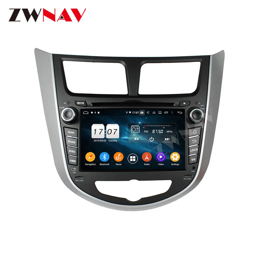 For HYUNDAI VERNA ACCENT SOLARIS 2011 2012 Car DVD Player Android 10.0 4+64G ISP GPS Navigation Auto Radio Head Unit Multimedia